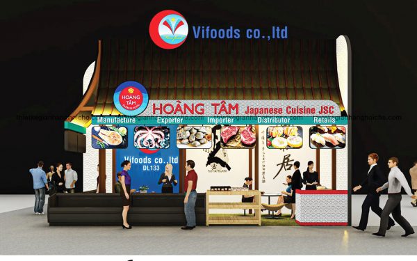 THIẾT KẾ THI CÔNG GIAN HÀNG VIFOODS